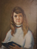 Портрет молодой девушки 62-47 см., холст, масло 1983 год 