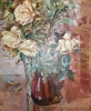 Розы  60-50 см., холст, масло 1984 год 